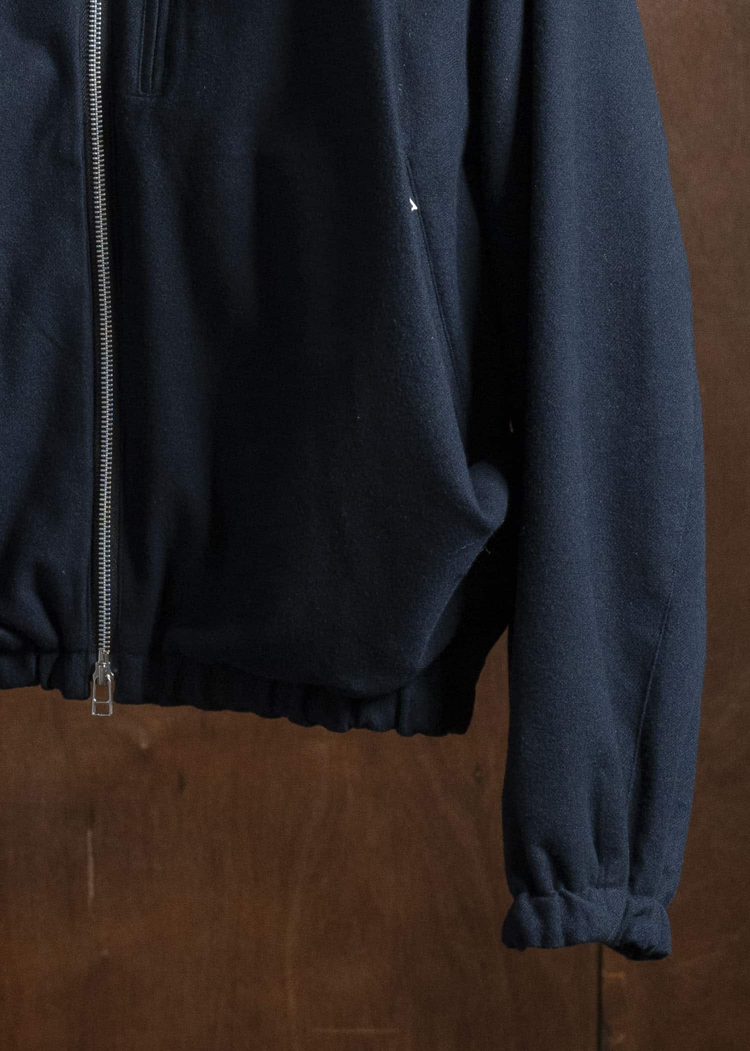 BIBLIOTHERK BR-OT06-AW25-02 DRAPED BLOUSON NAVY