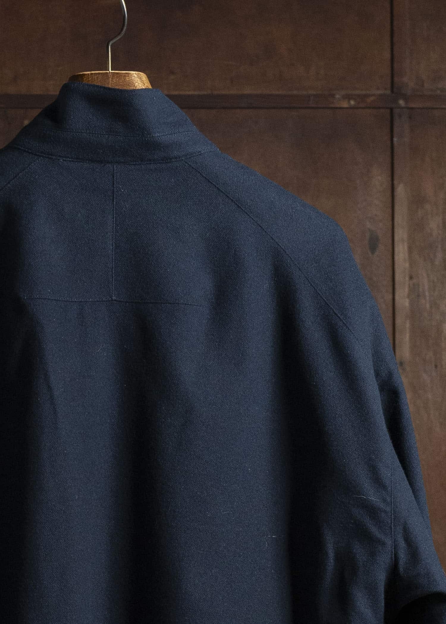 BIBLIOTHERK BR-OT06-AW25-02 DRAPED BLOUSON NAVY