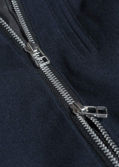 BIBLIOTHERK BR-OT06-AW25-02 DRAPED BLOUSON NAVY