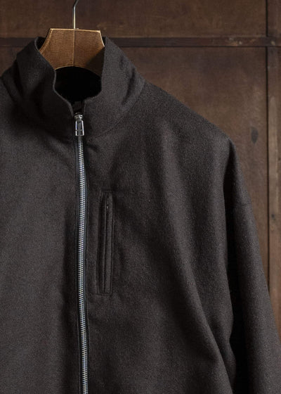 BIBLIOTHERK BR-OT06-AW25-01 DRAPED BLOUSON BROWN