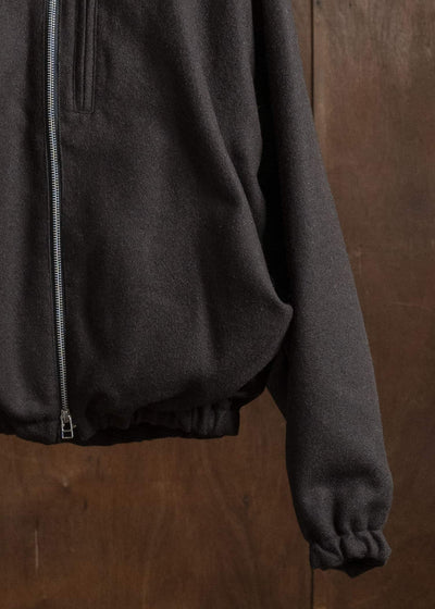 BIBLIOTHERK BR-OT06-AW25-01 DRAPED BLOUSON BROWN