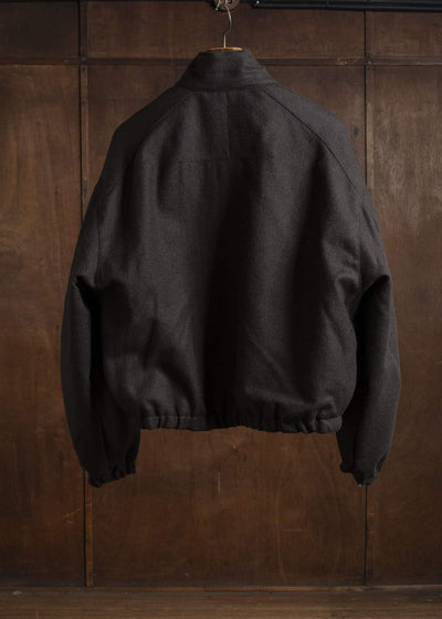 BIBLIOTHERK BR-OT06-AW25-01 DRAPED BLOUSON BROWN