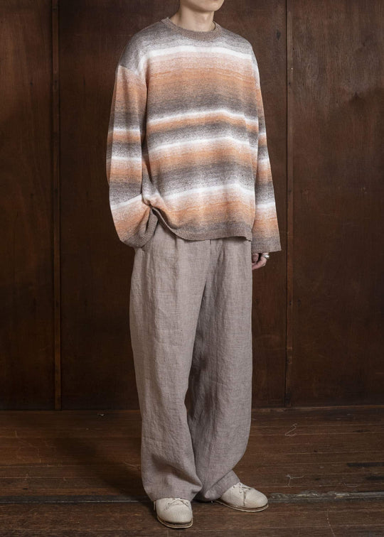 amachi. 15 Gradation Knit AY18K-4084 Brown Orange