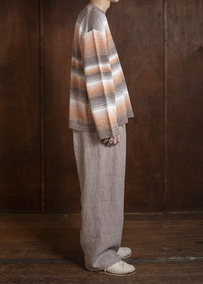 amachi. 15 Gradation Knit AY18K-4084 Brown Orange
