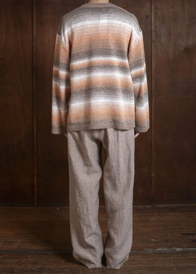 amachi. 15 Gradation Knit AY18K-4084 Brown Orange