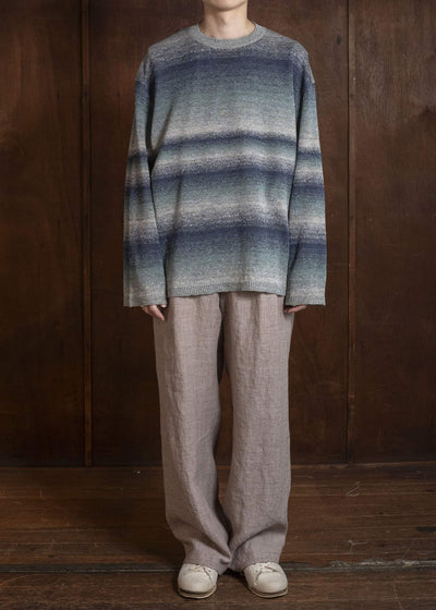 amachi. 15 Gradation Knit AY18K-4084 Navy Green