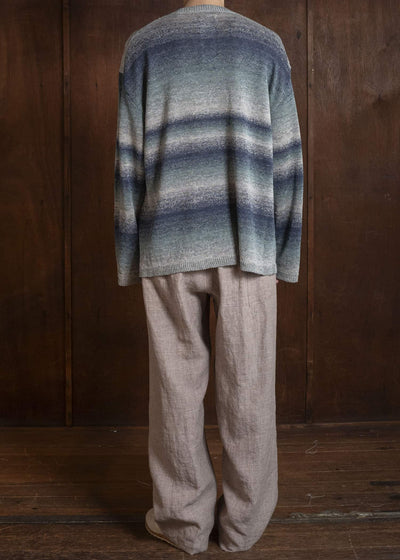 amachi. 15 Gradation Knit AY18K-4084 Navy Green