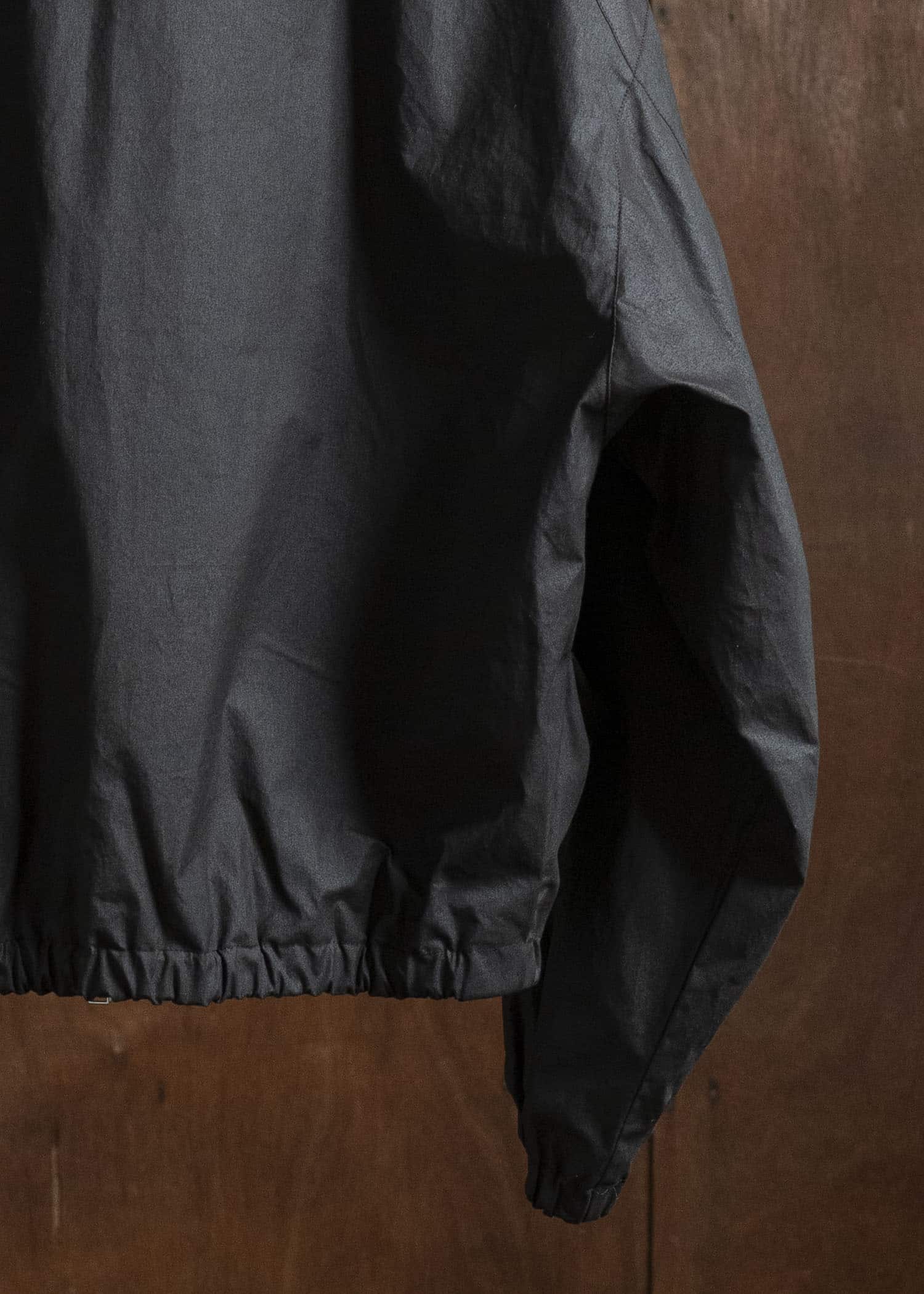 BIBLIOTHERK BR-OT06-AW25-01 DRAPED BLOUSON BLACK