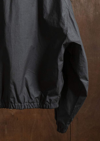 BIBLIOTHERK BR-OT06-AW25-01 DRAPED BLOUSON BLACK