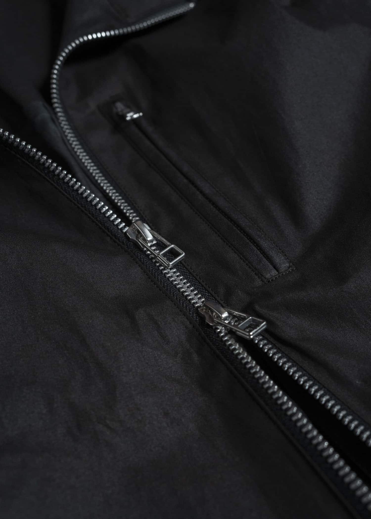 BIBLIOTHERK BR-OT06-AW25-01 DRAPED BLOUSON BLACK