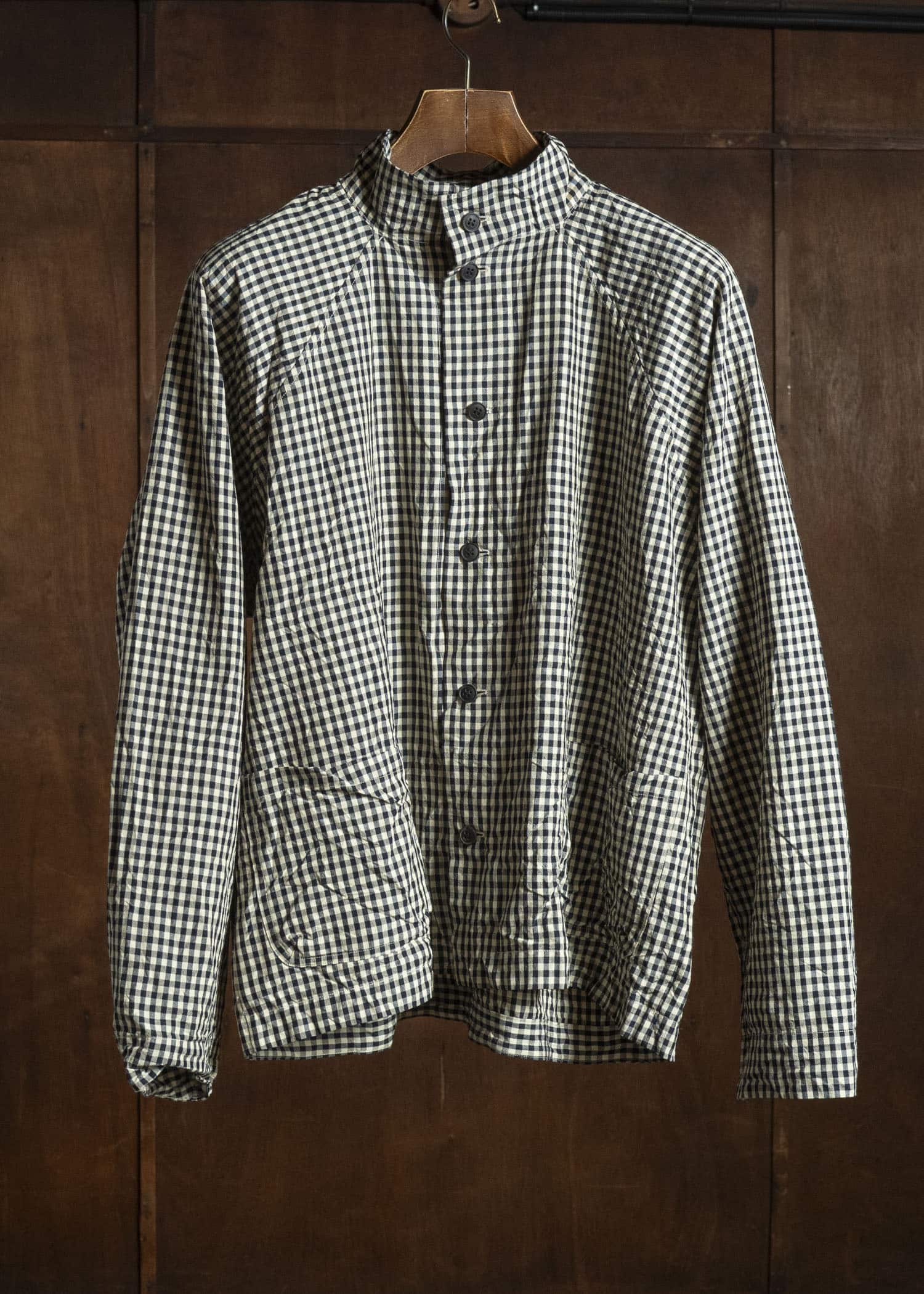 unkruid pickers shirt wool silk check