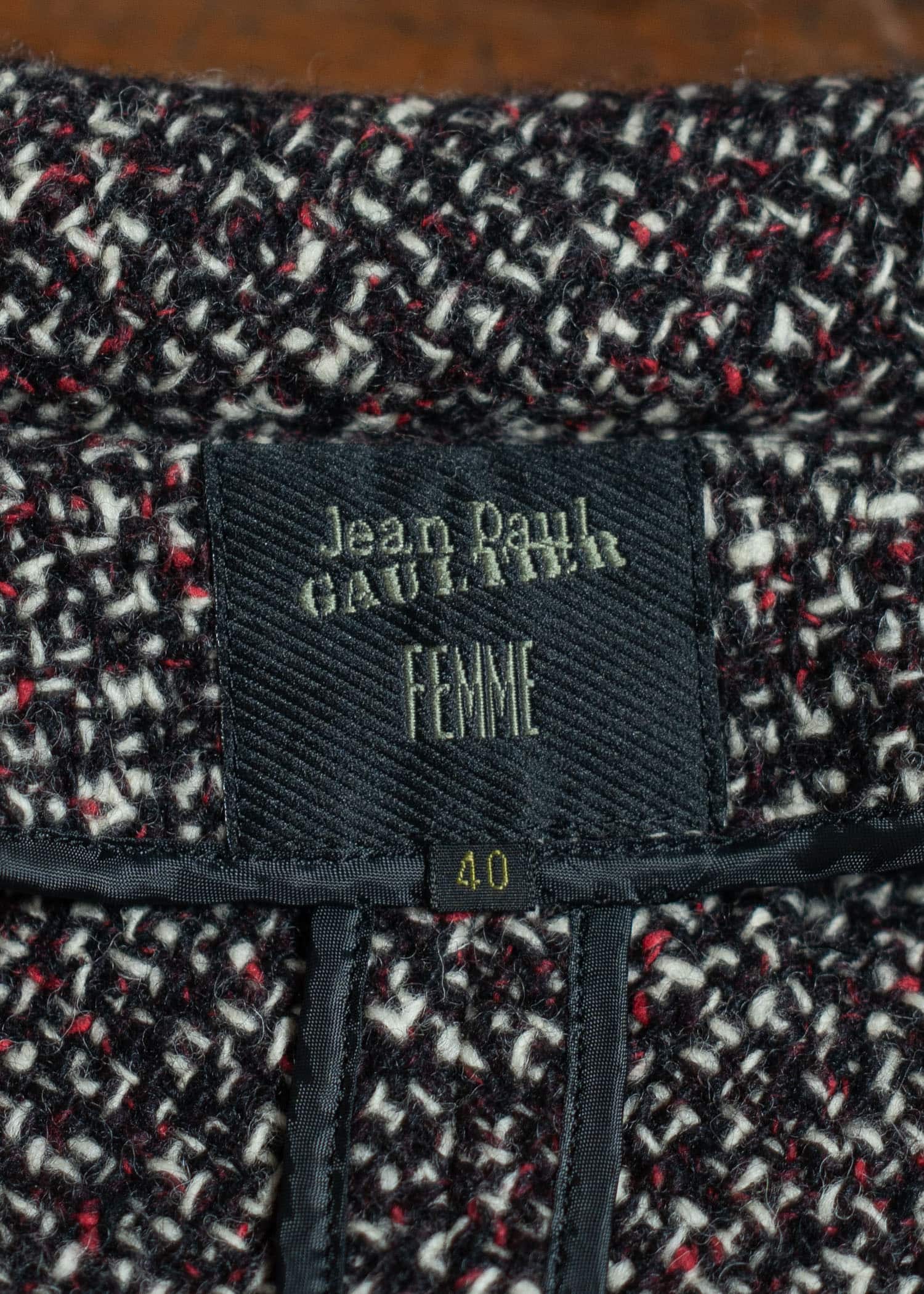 Jean Paul GAULTIER FEMME KNIT ZIP UP BLOUSON