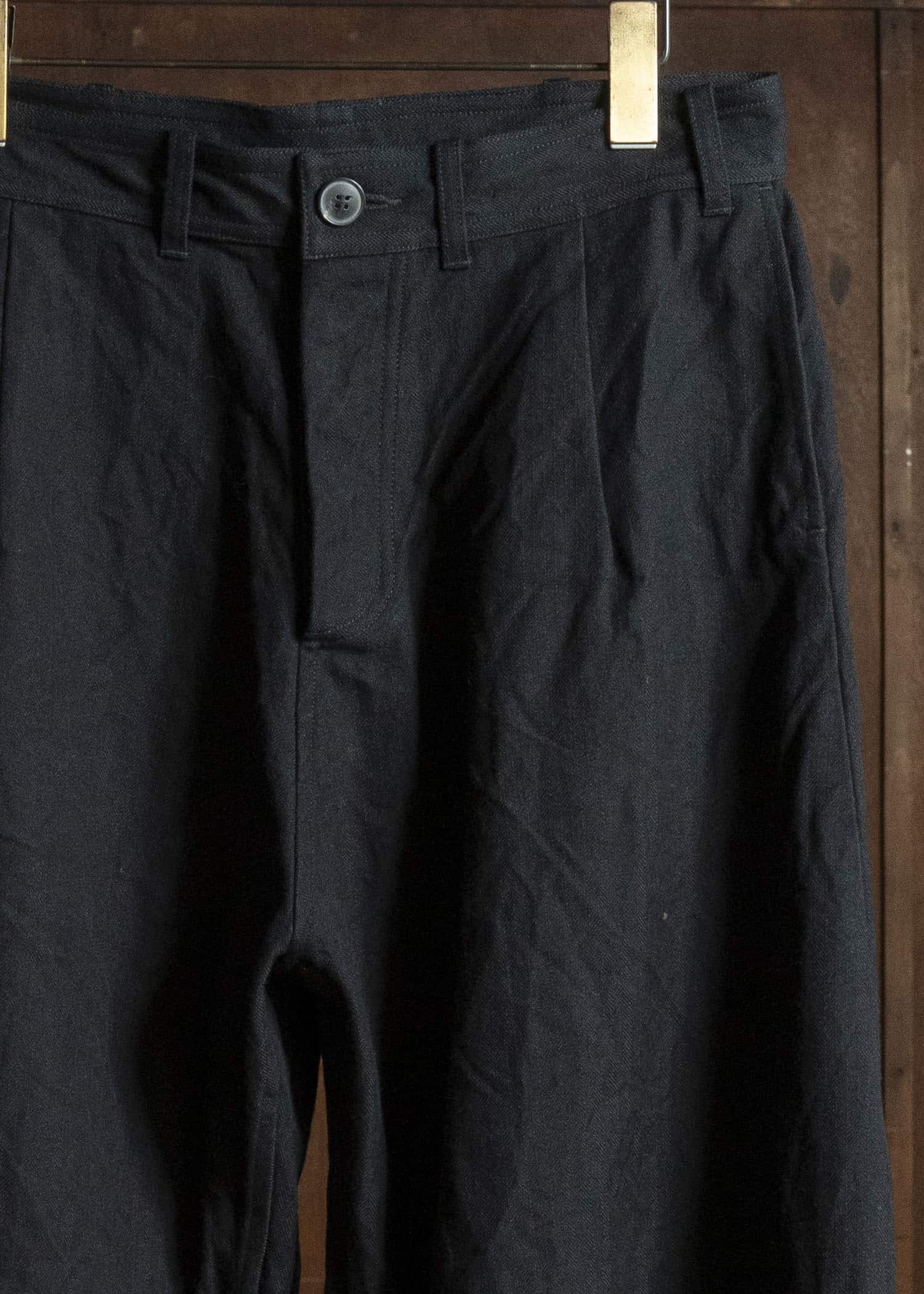 unkruid new baggy black herringbone