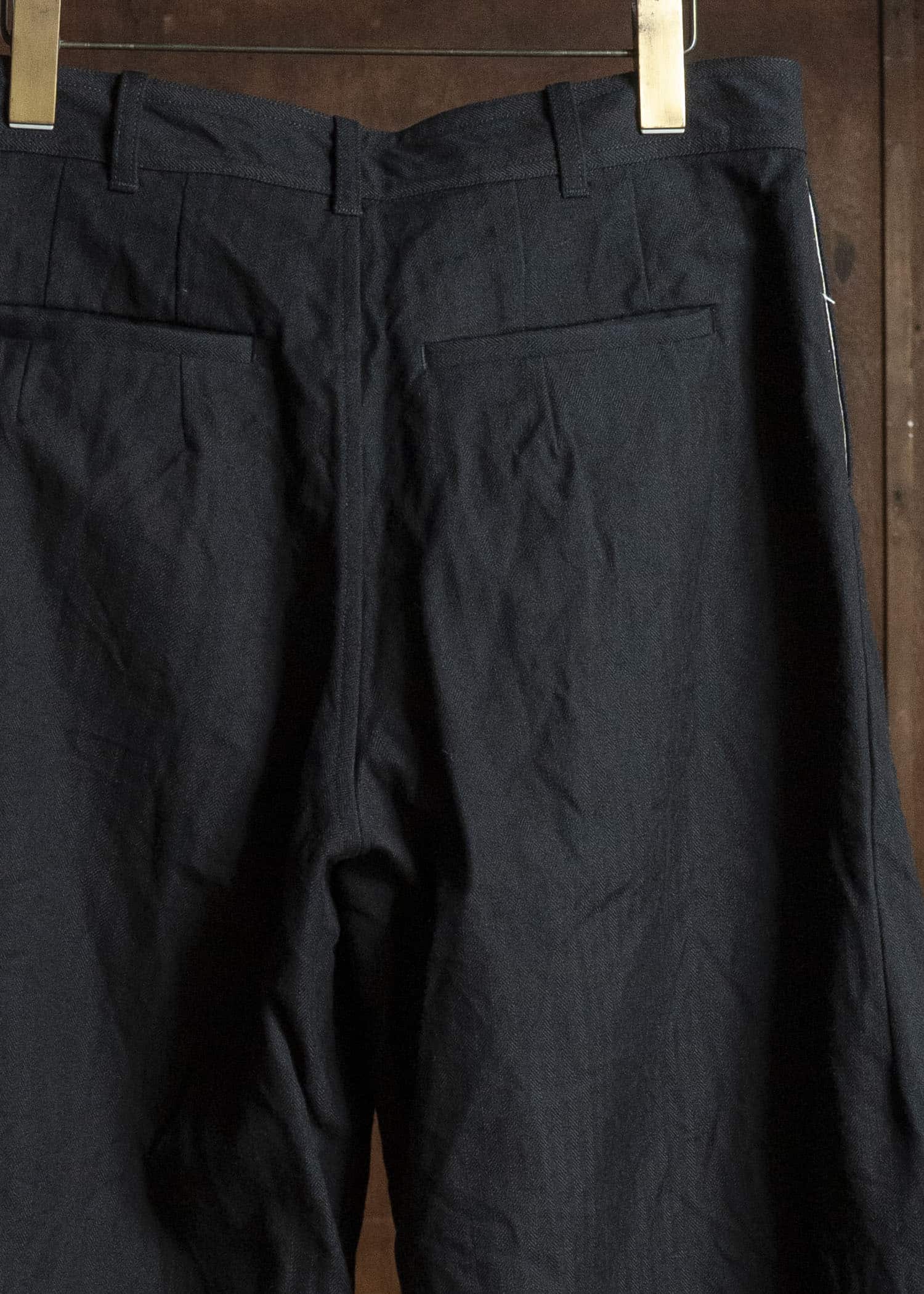 unkruid new baggy black herringbone