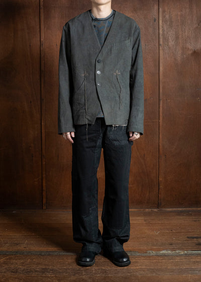 Professor.E 0222 / BUCKBACK JKT NATURAL DYED BLACK 25FW-PE-FM-17