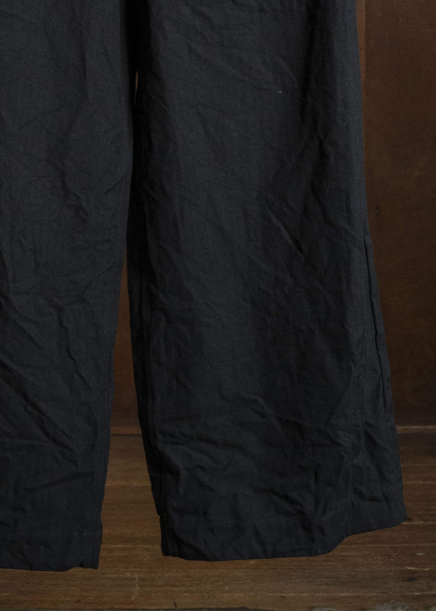 unkruid five pockets black herringbone