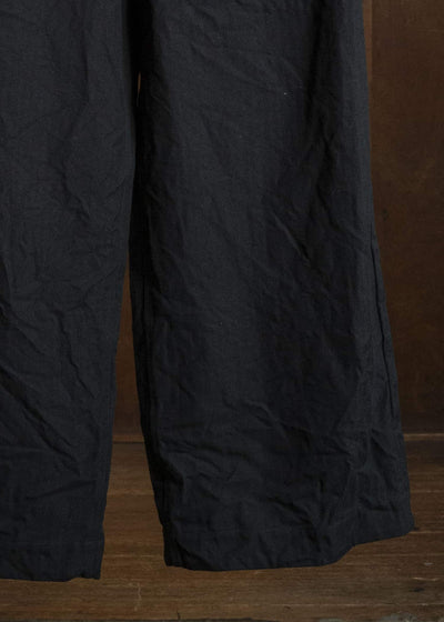 unkruid five pockets black herringbone