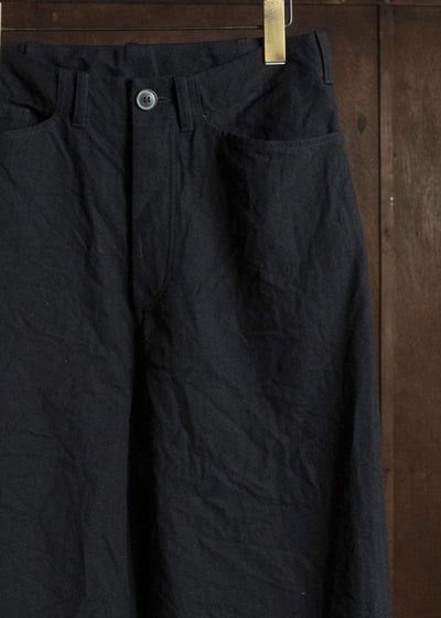 unkruid five pockets black herringbone