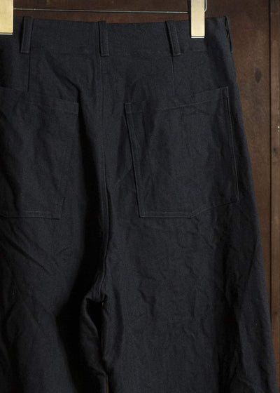 unkruid five pockets black herringbone