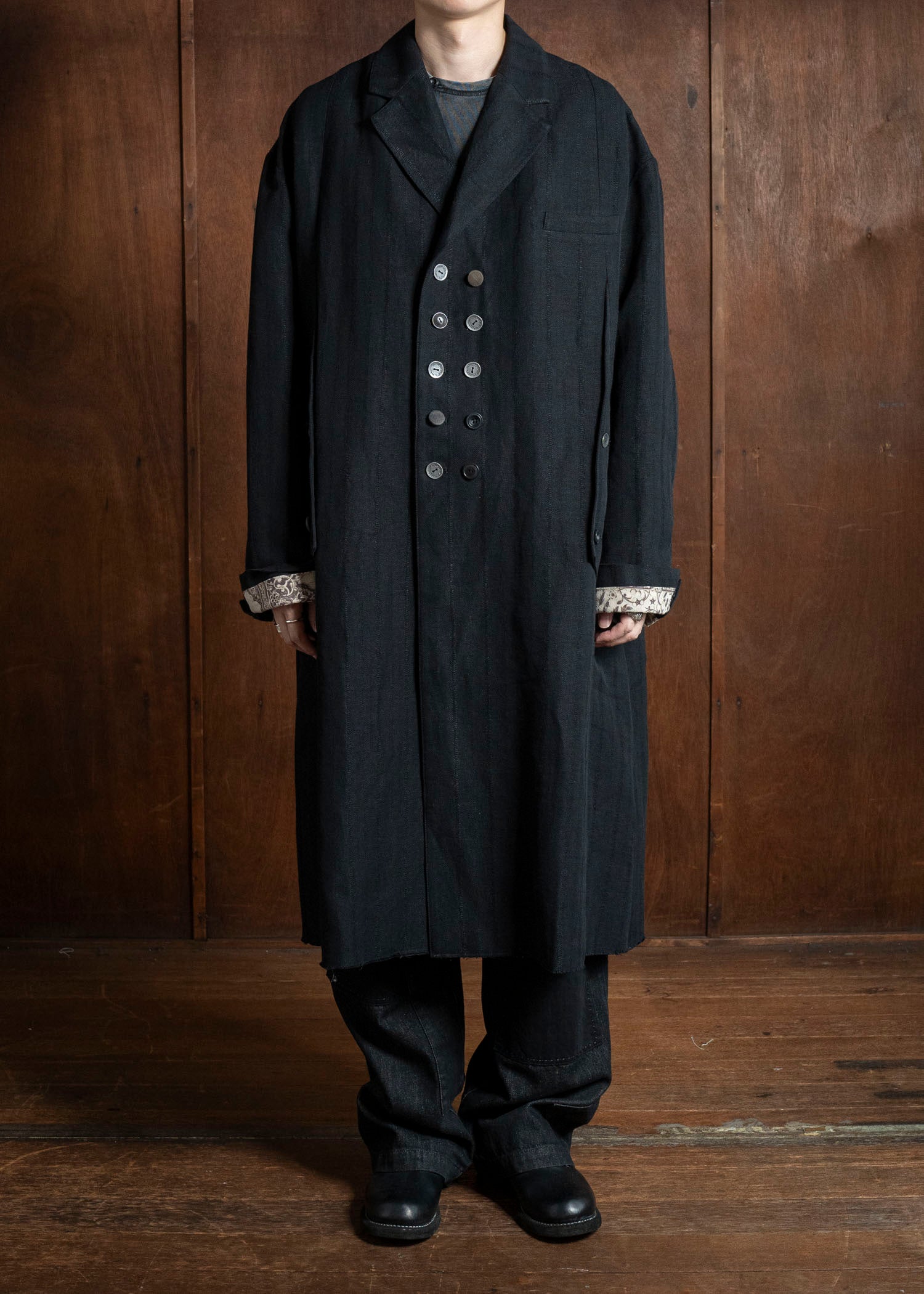 Professor.EE LONG COAT BLACK 25FW-PE-FM-27