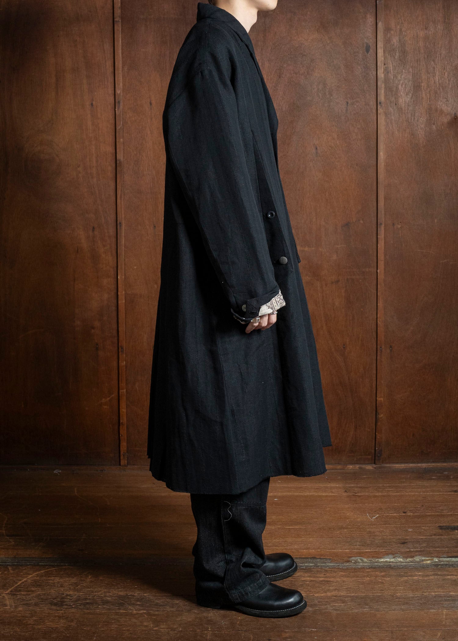 Professor.EE LONG COAT BLACK 25FW-PE-FM-27