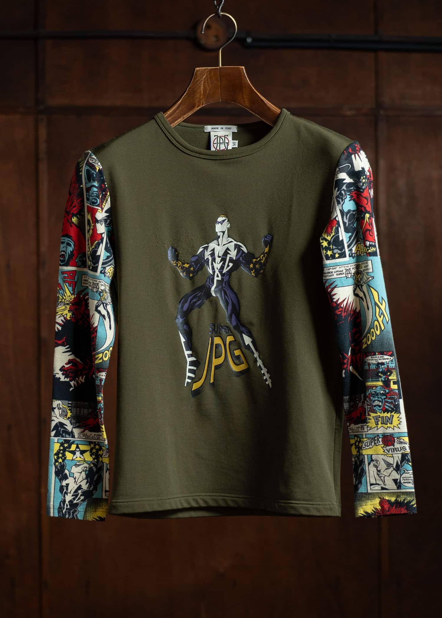 Jean Paul GAULTIER JPG COMIC SLEEVE JERSEY