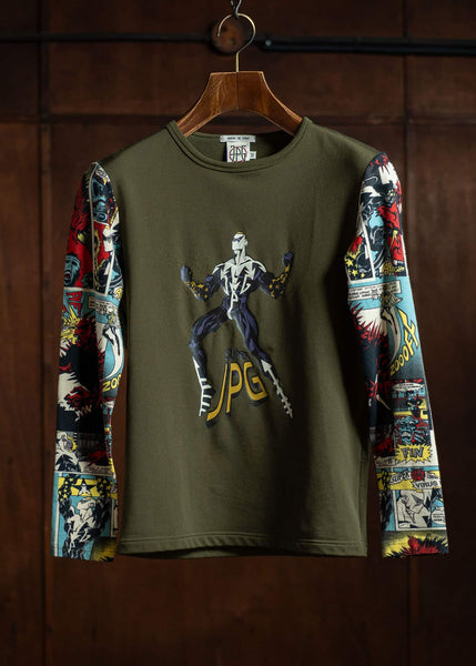 Jean Paul GAULTIER JPG COMIC SLEEVE JERSEY