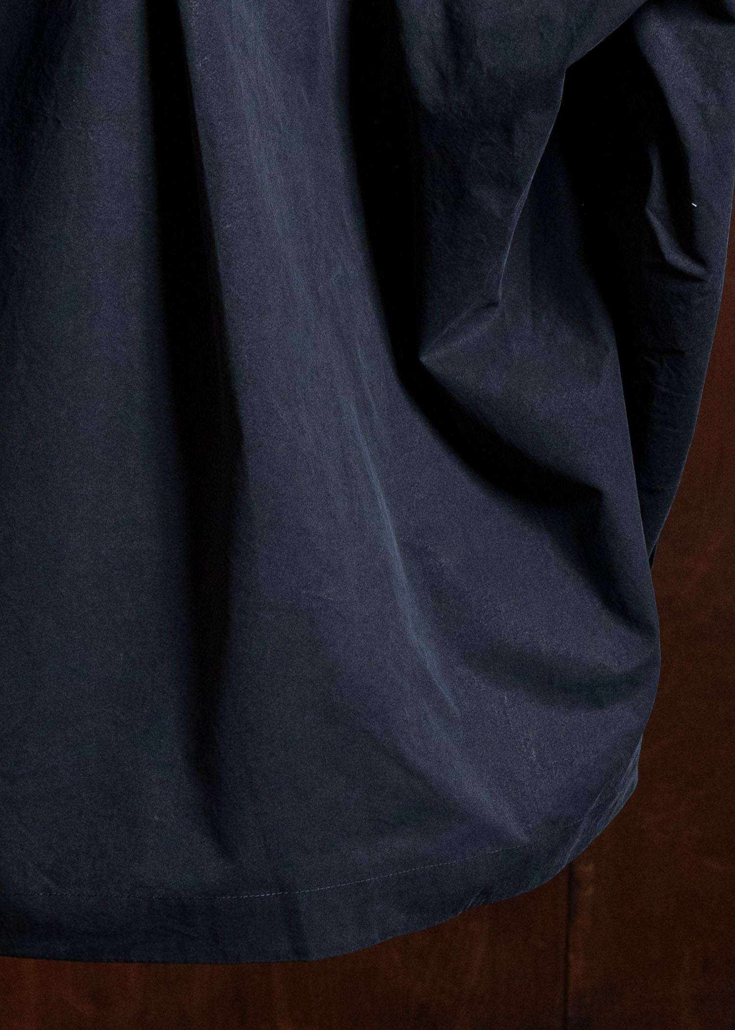 JAN-JAN VAN ESSCHE JACKET#65 HOODED JACKET WITH DOUBLE PATCH POCKETS, UNLINED | TIME WASHED LIGHT Off Black