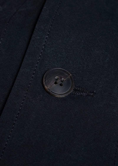 JAN-JAN VAN ESSCHE JACKET#65 HOODED JACKET WITH DOUBLE PATCH POCKETS, UNLINED | TIME WASHED LIGHT Off Black