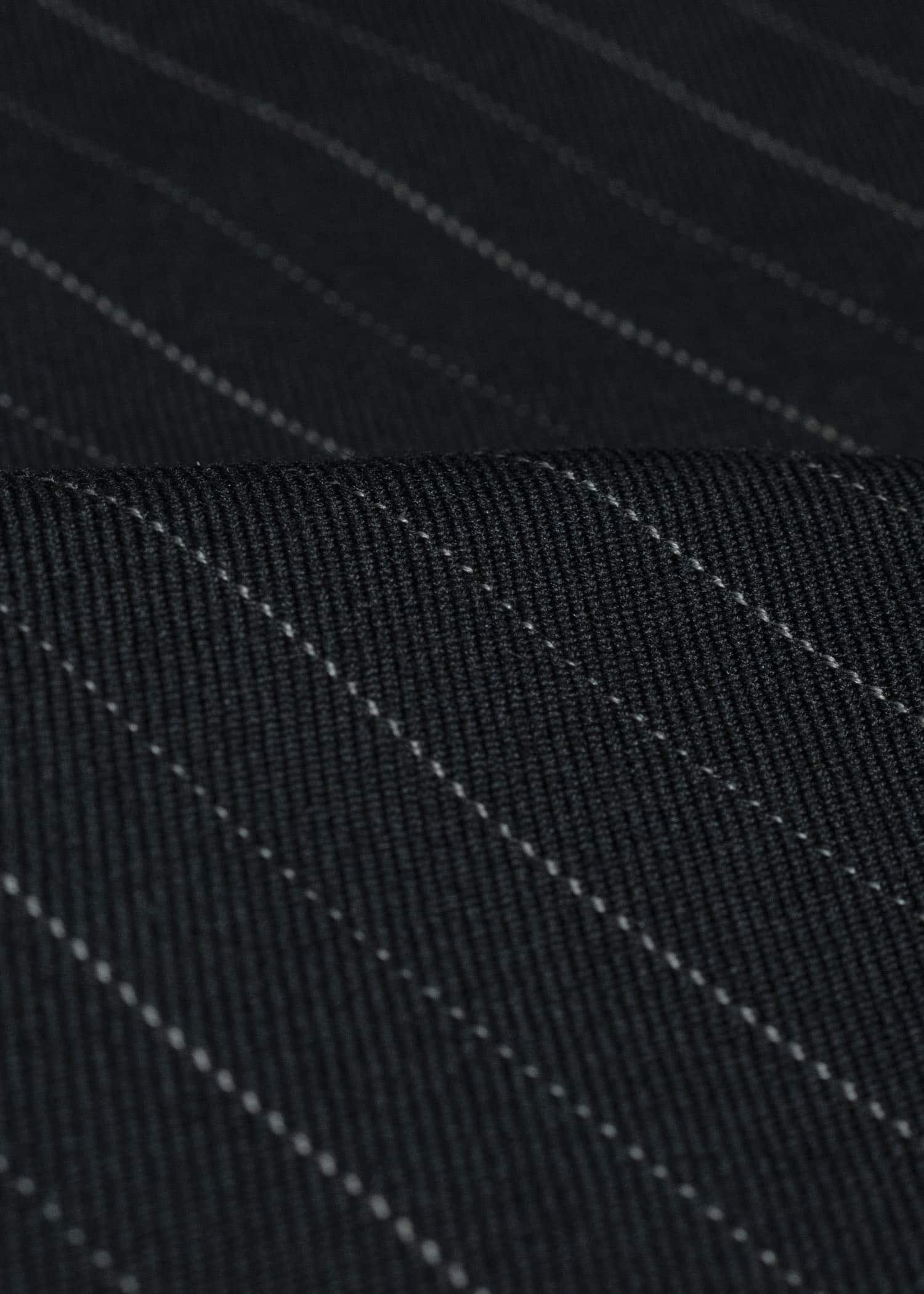 unkruid five pockets black pinstripe
