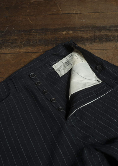 unkruid five pockets black pinstripe