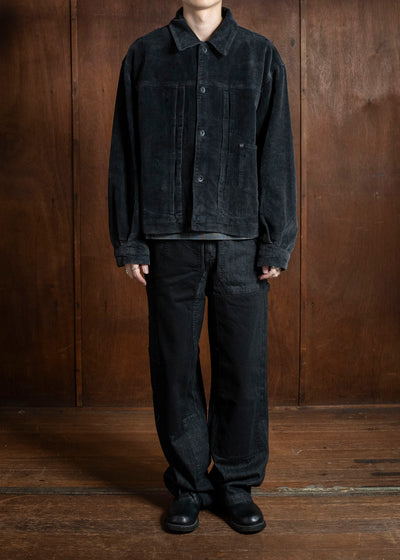 Professor.E AGED CORDUROY JKT AGED BLACK 25FW-PE-JKT-08
