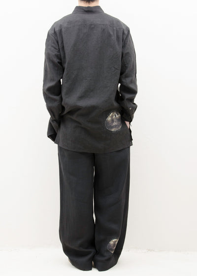 ZIGGY CHEN ASSEMBLED CLASSIC SHIRT WITH PATCHWORK