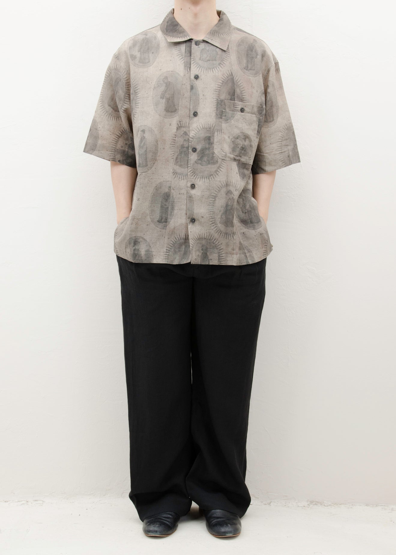 ZIGGY CHEN PRINTED SHORT SLEEVE SHIRT