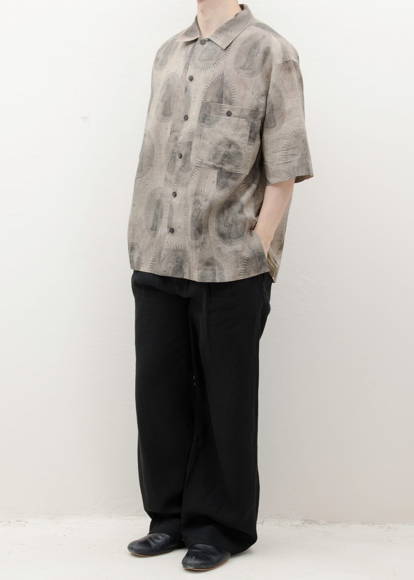 ZIGGY CHEN PRINTED SHORT SLEEVE SHIRT