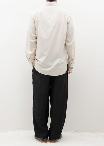 SPREAD COLLAR SHIRT WITH SCHOLAR PRINT