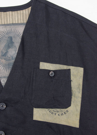 ZIGGY CHEN V-NECK SHORT SLEEVE SHIRT