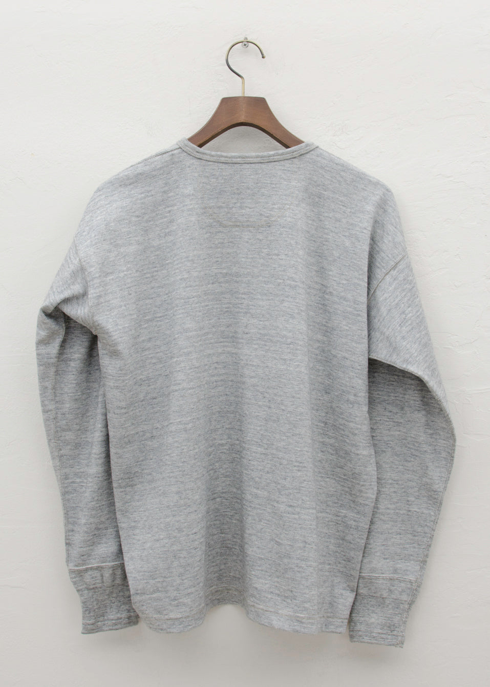 Taiga Takahashi HENRY NECK SHIRT/HEATHER GRAY