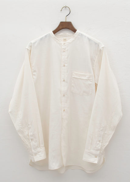 Taiga Takahashi BAND COLLOR SHIRT/IVORY