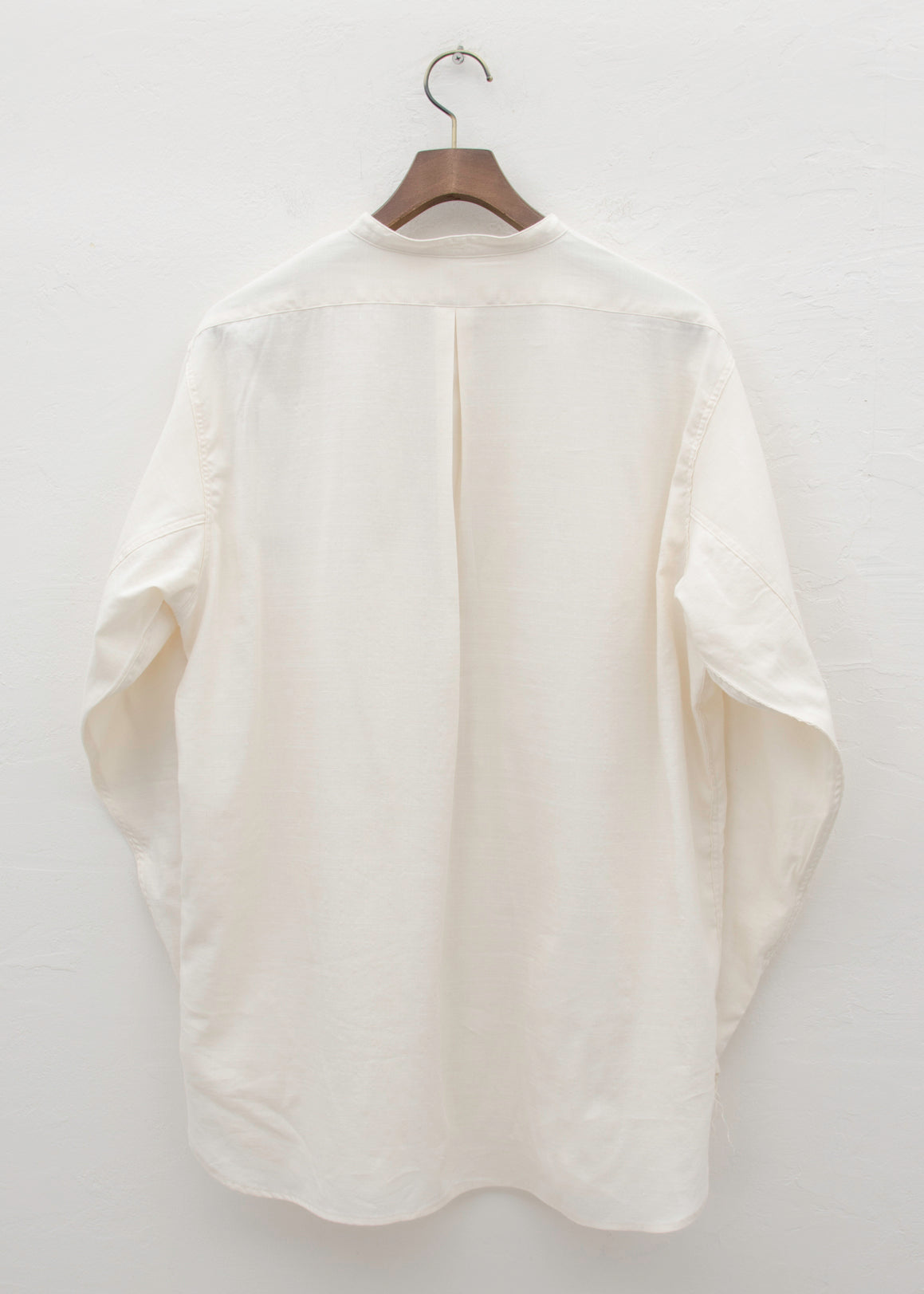 Taiga Takahashi BAND COLLOR SHIRT/IVORY