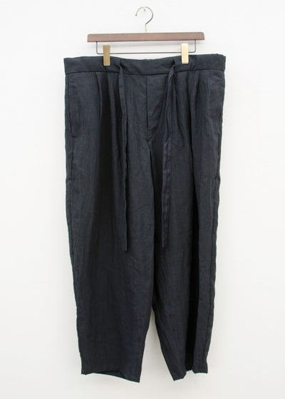 ZIIIN "DARMA" 3 TUCK WIDE PANT / BLACK