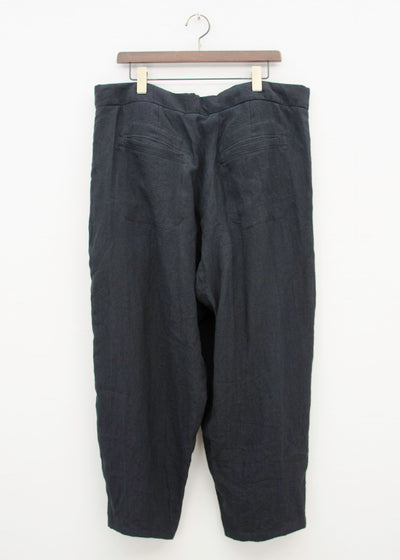 ZIIIN "DARMA" 3 TUCK WIDE PANT / BLACK