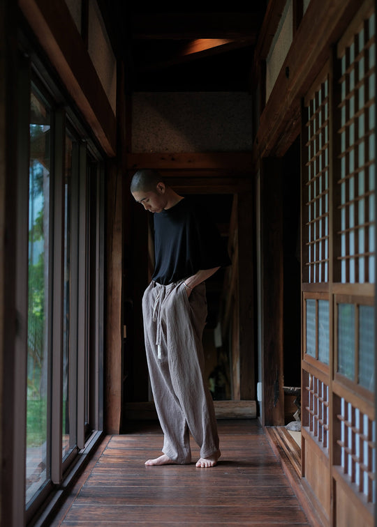 ZIIIN MIROK Easy Standard Pants / COCOA