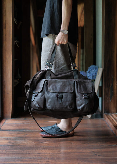 GUIDI T16 TRAVEL BAG HORSE FULL GRAIN AND REVERSE CV183T
