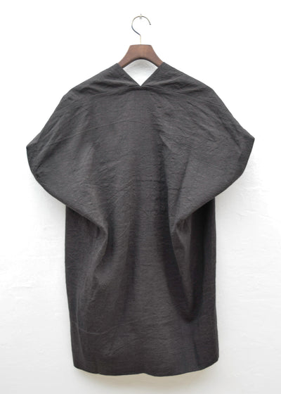 JAN-JAN VAN ESSCHE ""TUNIC#30""LEAD LINEN/BAMBOO CLOTH