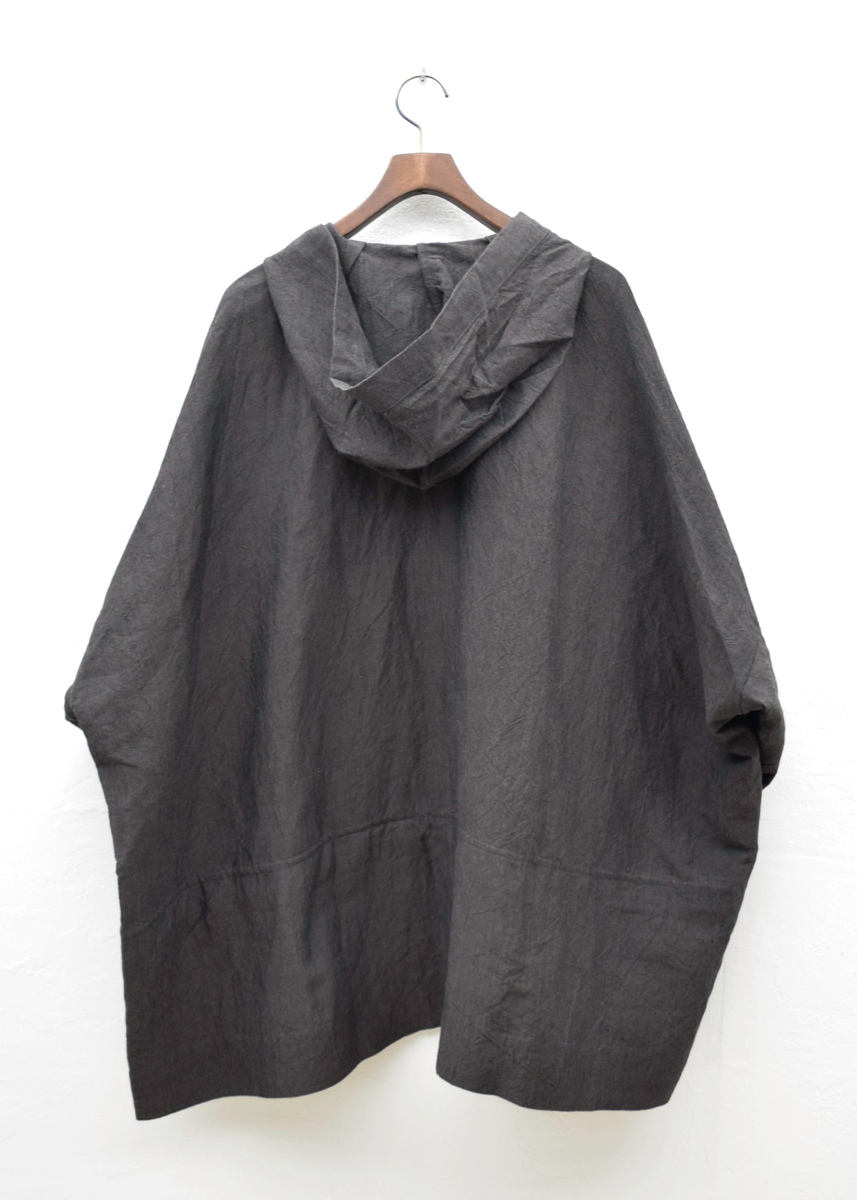 JAN-JAN VAN ESSCHE "PARKA#9"LEAD LINEN/BAMBOO CLOTH