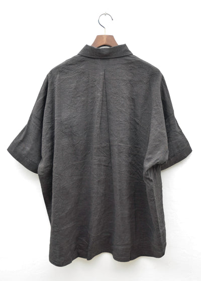 JAN-JAN VAN ESSCHE "SHIRT#88"LEAD LINEN/BAMBOO CLOTH