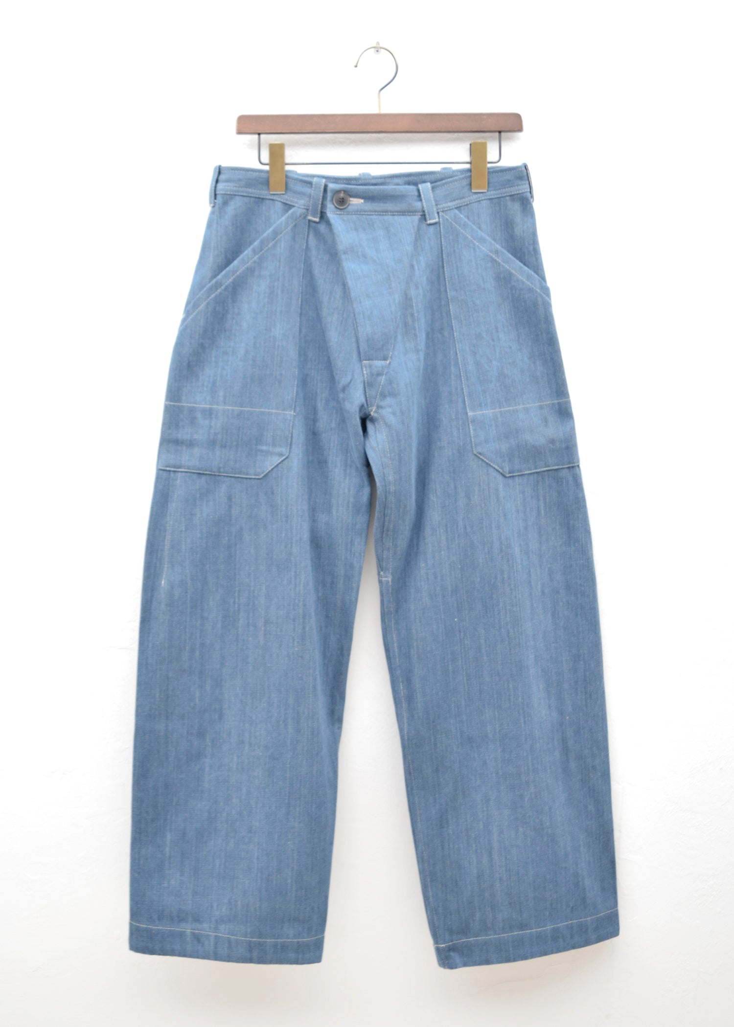 JAN-JAN VAN ESSCHE "TROUSERS#67"AIZOME COTTON DENIM