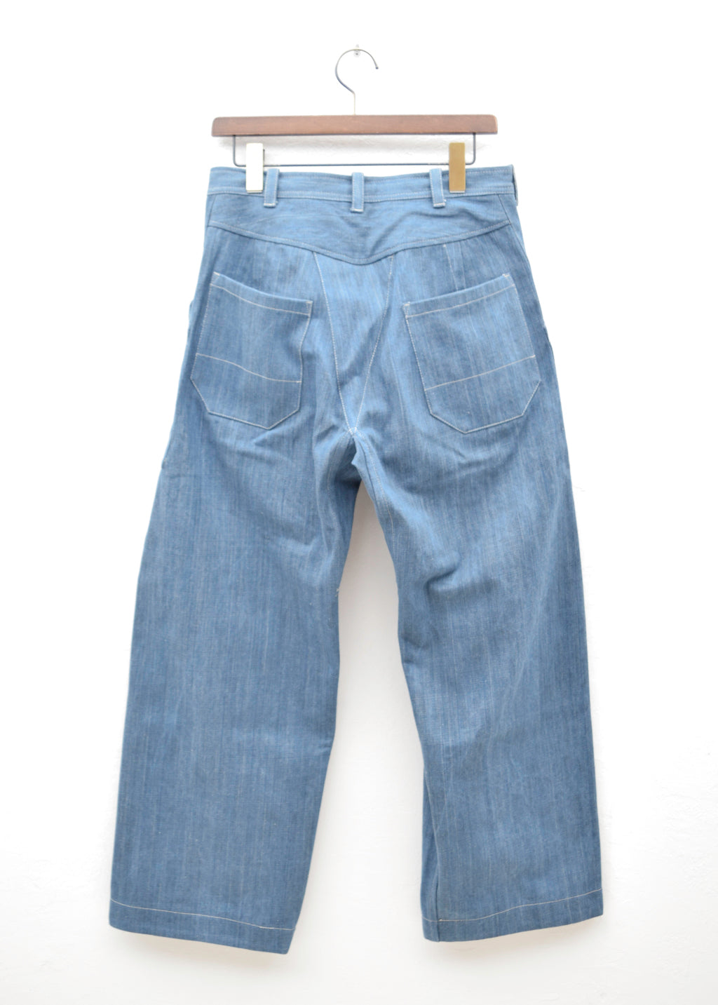 JAN-JAN VAN ESSCHE "TROUSERS#67"AIZOME COTTON DENIM