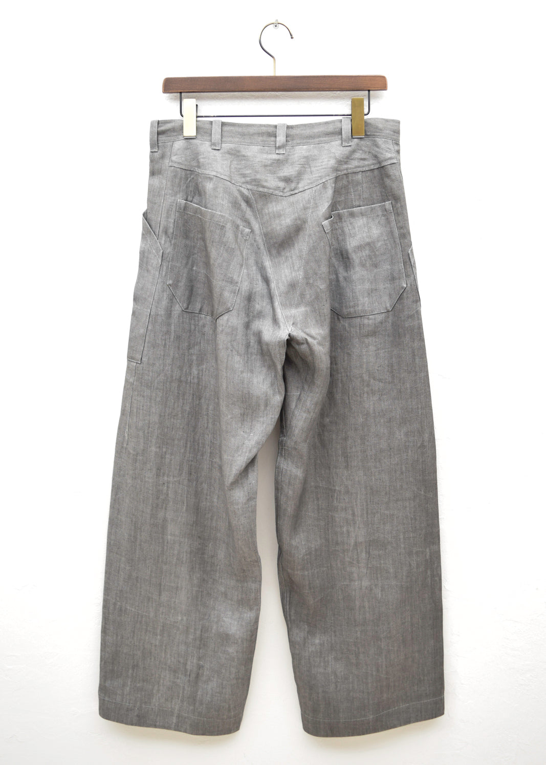 JAN-JAN VAN ESSCHE "TROUSERS#67"SUMI LINEN TWILL